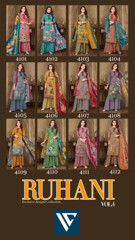 Vandana Ruhani Vol 4 Cotton Designer Dress Material